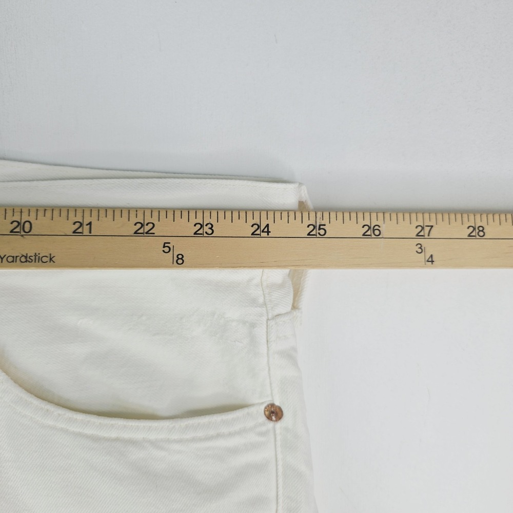 Polo Ralph Lauren Hampton Relaxed Straight White Denim Distressed Shorts Size 46 - Picture 7 of 16